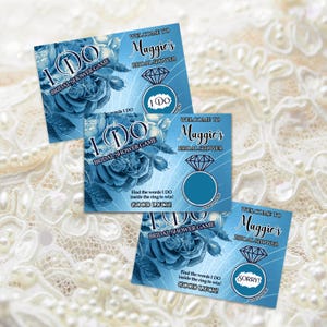 JEU DE DOUCHE Nuptiale, jeu à gratter, cartes à gratter, personnalisé, jeu de douche