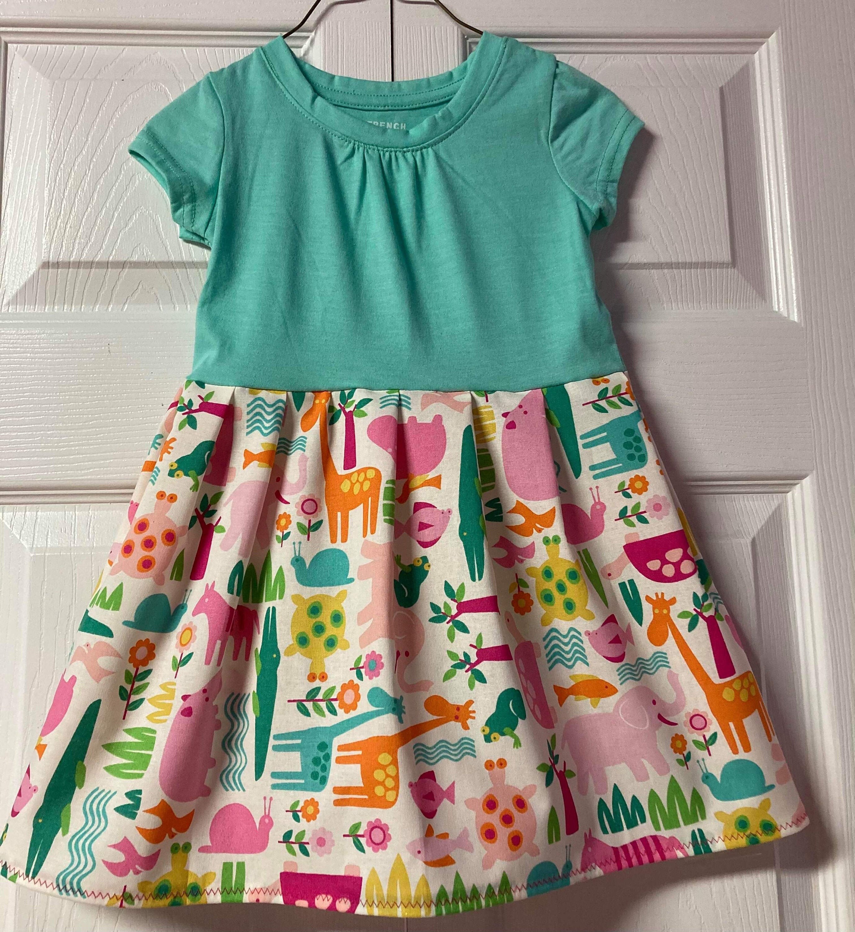 Colorful Jungle Animal Dress Etsy