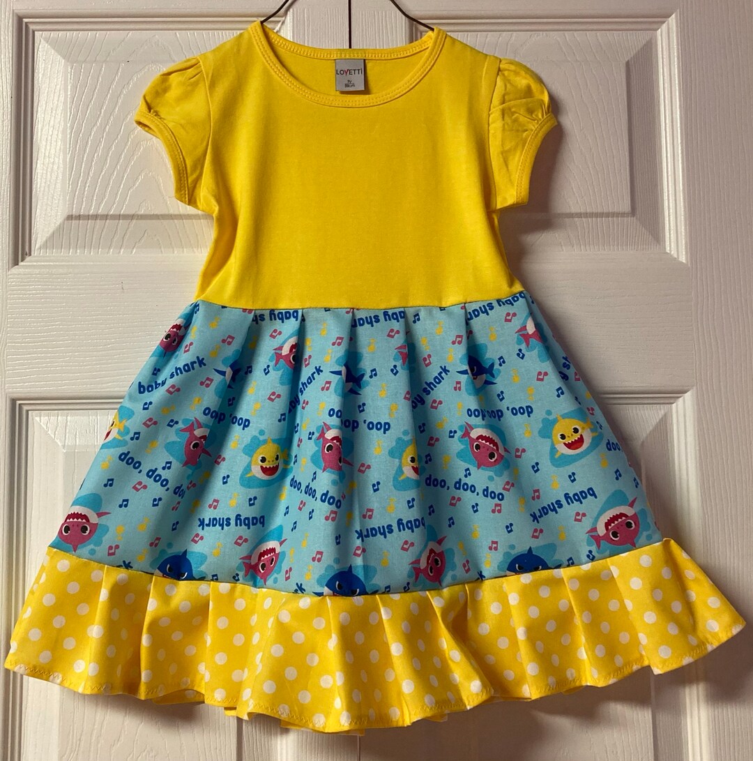 Baby shark boutique dress outlet