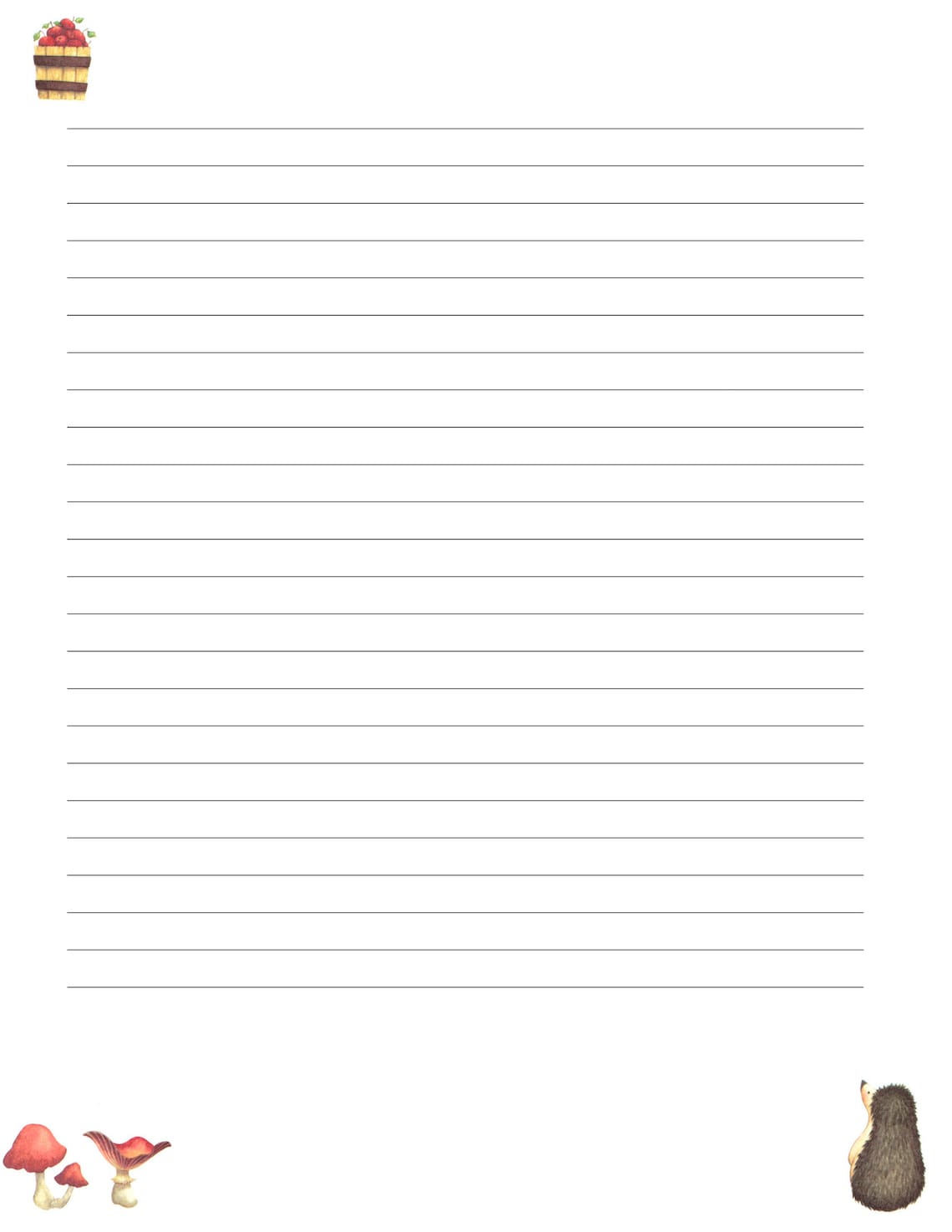 Printable Digital Writing Paper/ A4 8.5x11 / Lined and - Etsy