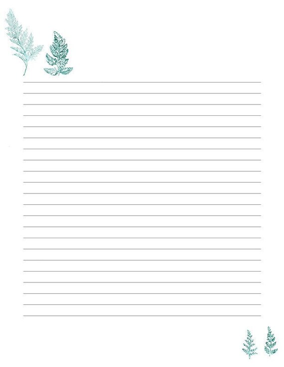 Printable Writing Paper/ A4 8.5x11 / Lined and Unlined / | Etsy