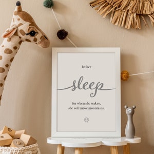Nursery Room Quote Decor Baby Room Decor Baby Inspirational Quote Nursery Print Instant Download Infant Gift Baby Girl&#39;s Room Wall Art