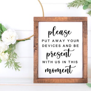 Unplugged Ceremony Sign, No Phone Wedding Sign, No Camera Please Wedding Sign, Turn Off Cell Phone Signage, Wedding Sign Decals,Personalized