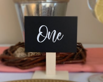 Rustic Table Numbers ~ event table signs ~ wedding decor decals ~ table number decals ~ event seating chart ~ wine bottle table numbers
