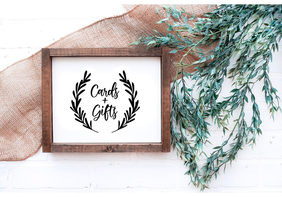 Card Box Decal, Gift Table Banner, Cards and Gifts Wedding Sign - Etsy