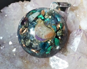 Crystal Necklaces pyrite Amethyst 