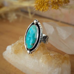 Size 9-9 1/2 Sierra Bella Turquoise Statement Ring