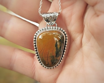 Jasper Sterling Silver Necklace