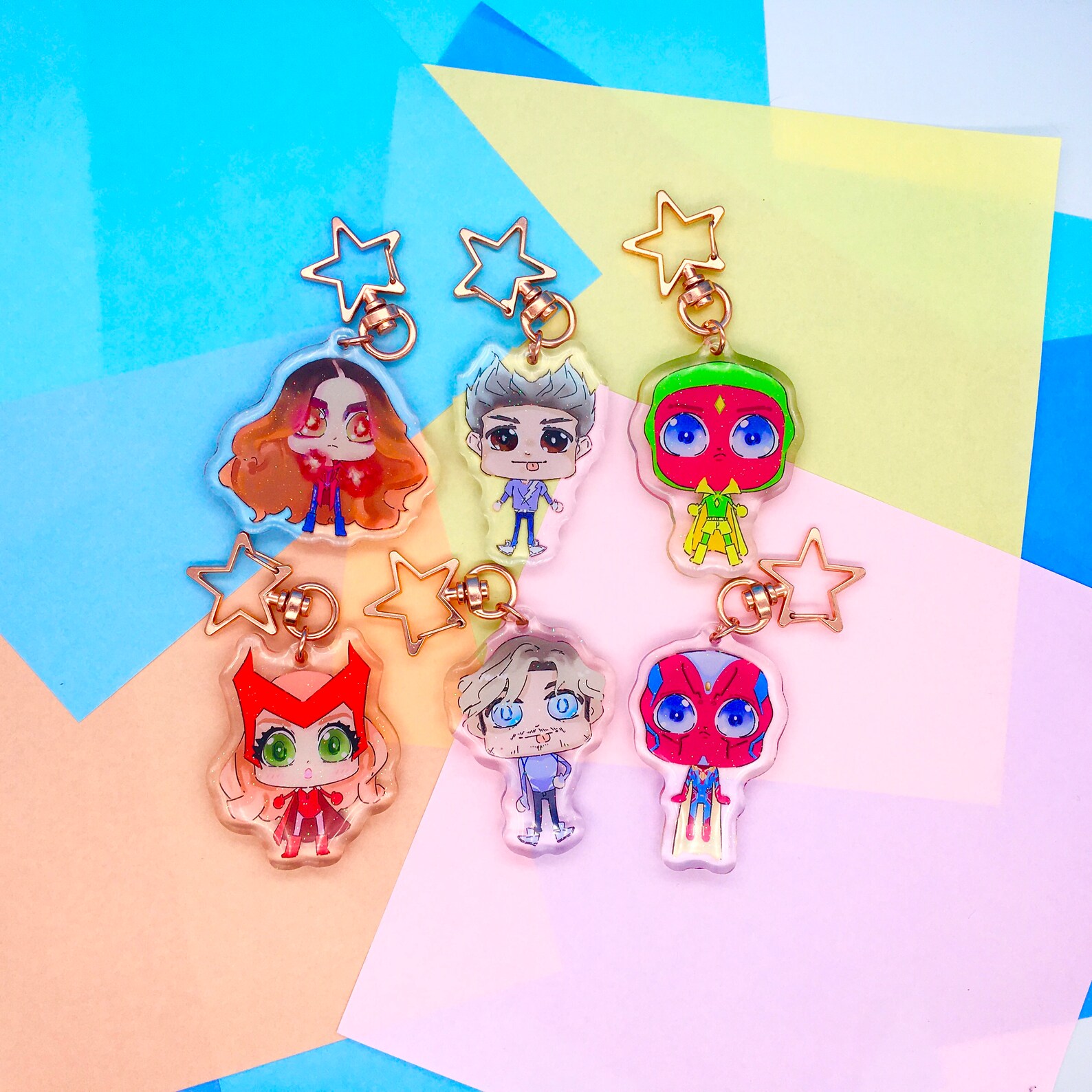 Wandavision Acrylic Charm/keychain - Etsy