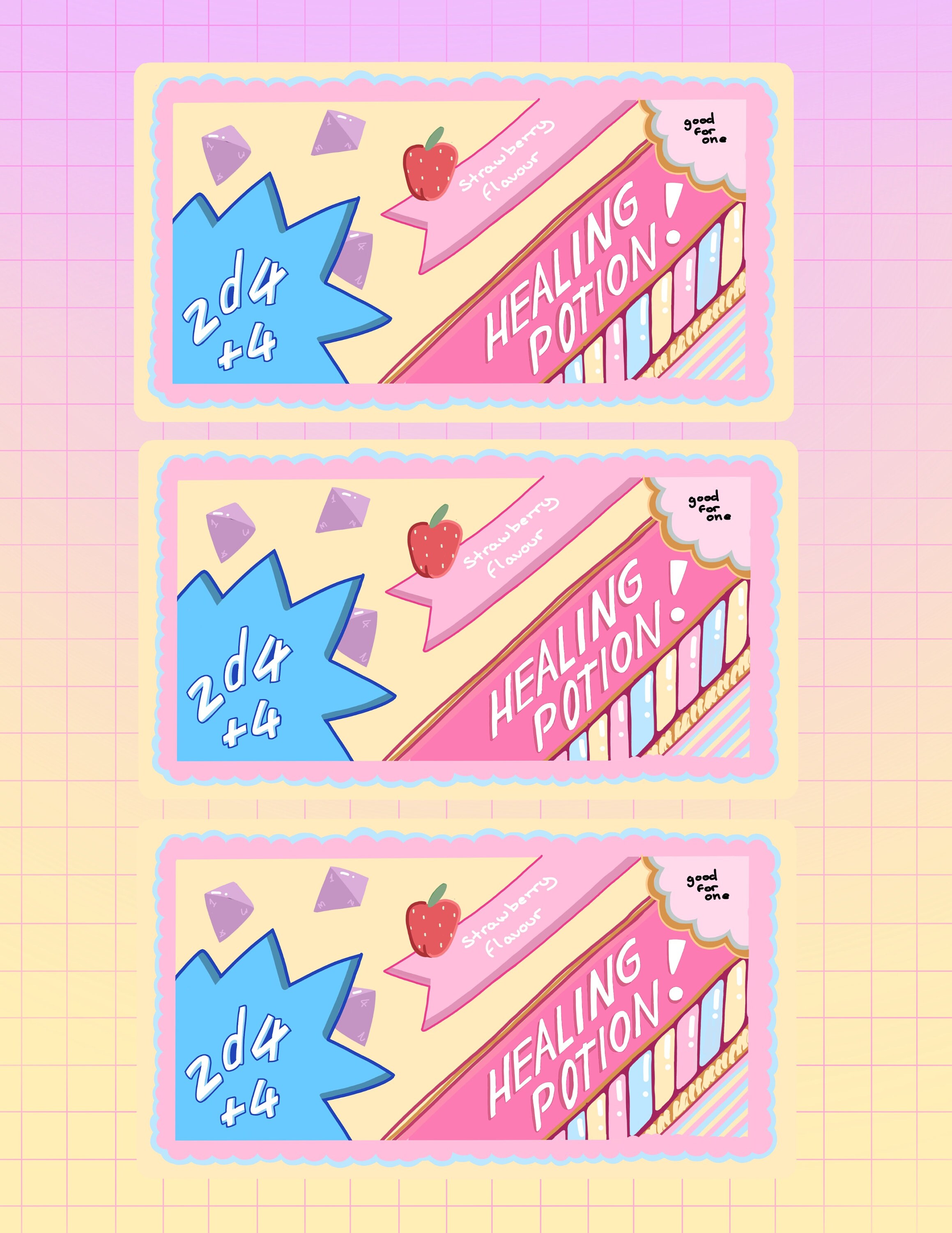 Healing Potion Coupons FULL SET easy to Use Just Print at Etsy