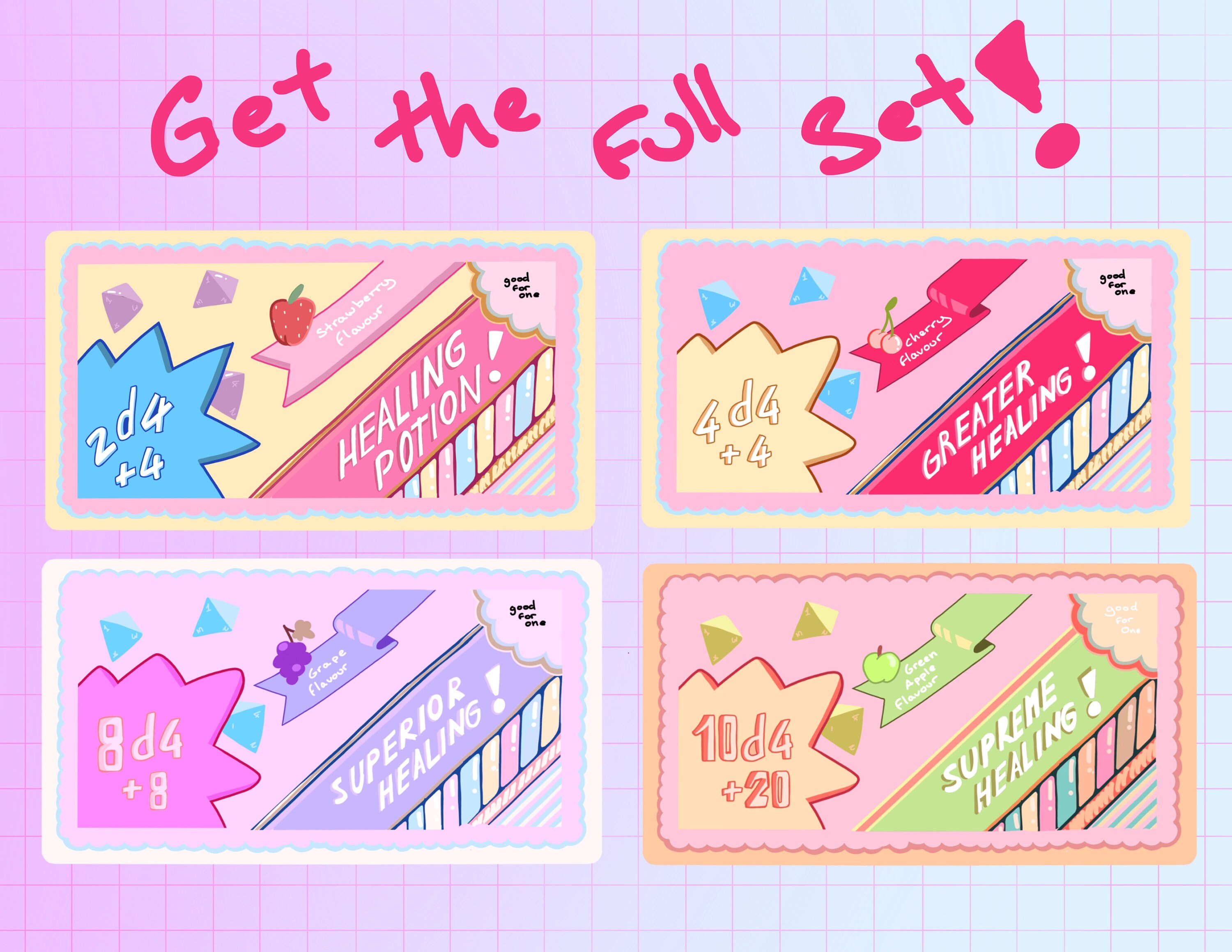 Healing Potion Coupons FULL SET easy to Use Just Print at Etsy