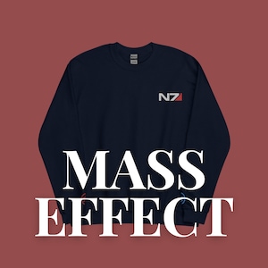 Embroidered Mass Effect Cosplay Sweater | N7, Paragon/Renegade