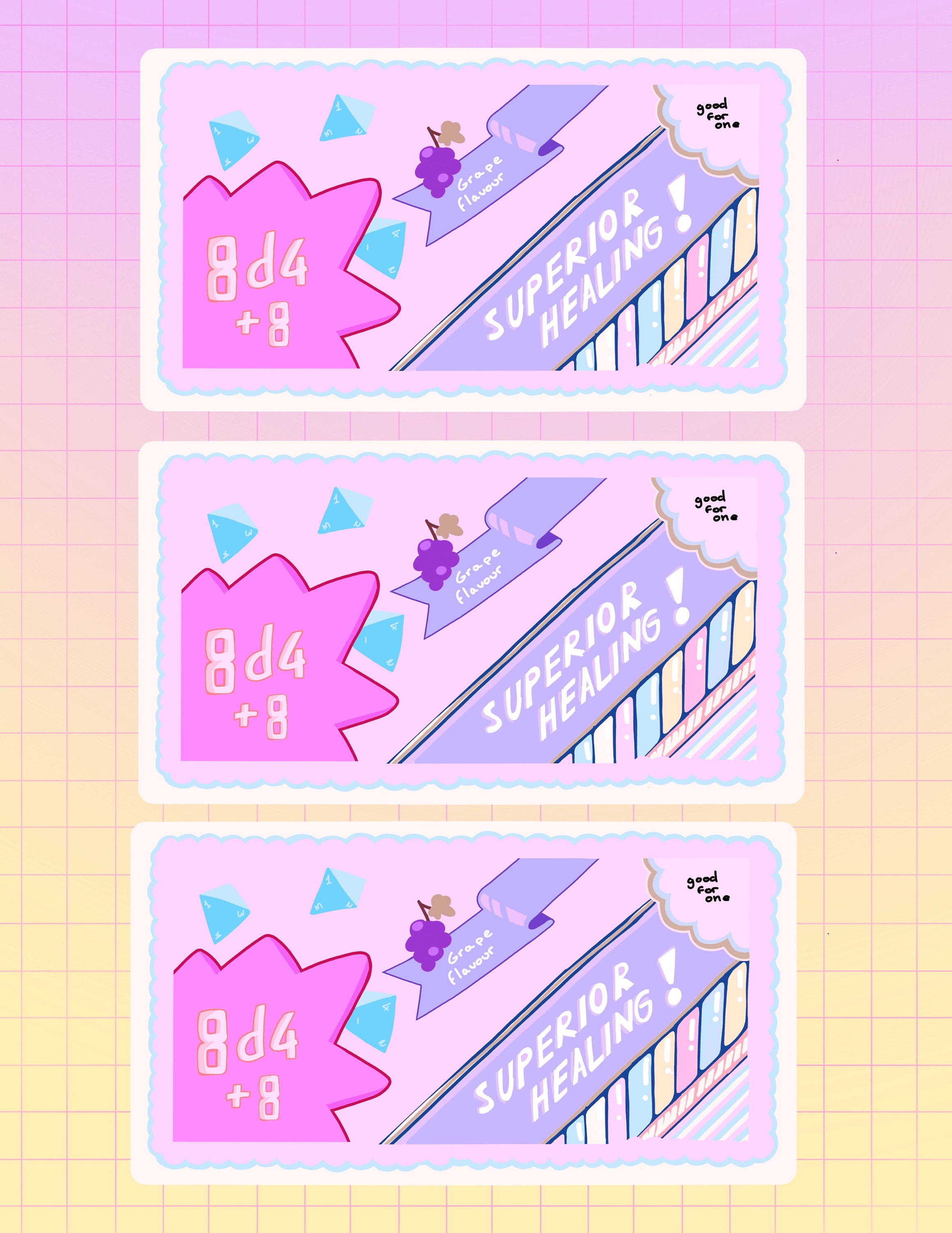 Healing Potion Coupons FULL SET easy to Use Just Print at Etsy