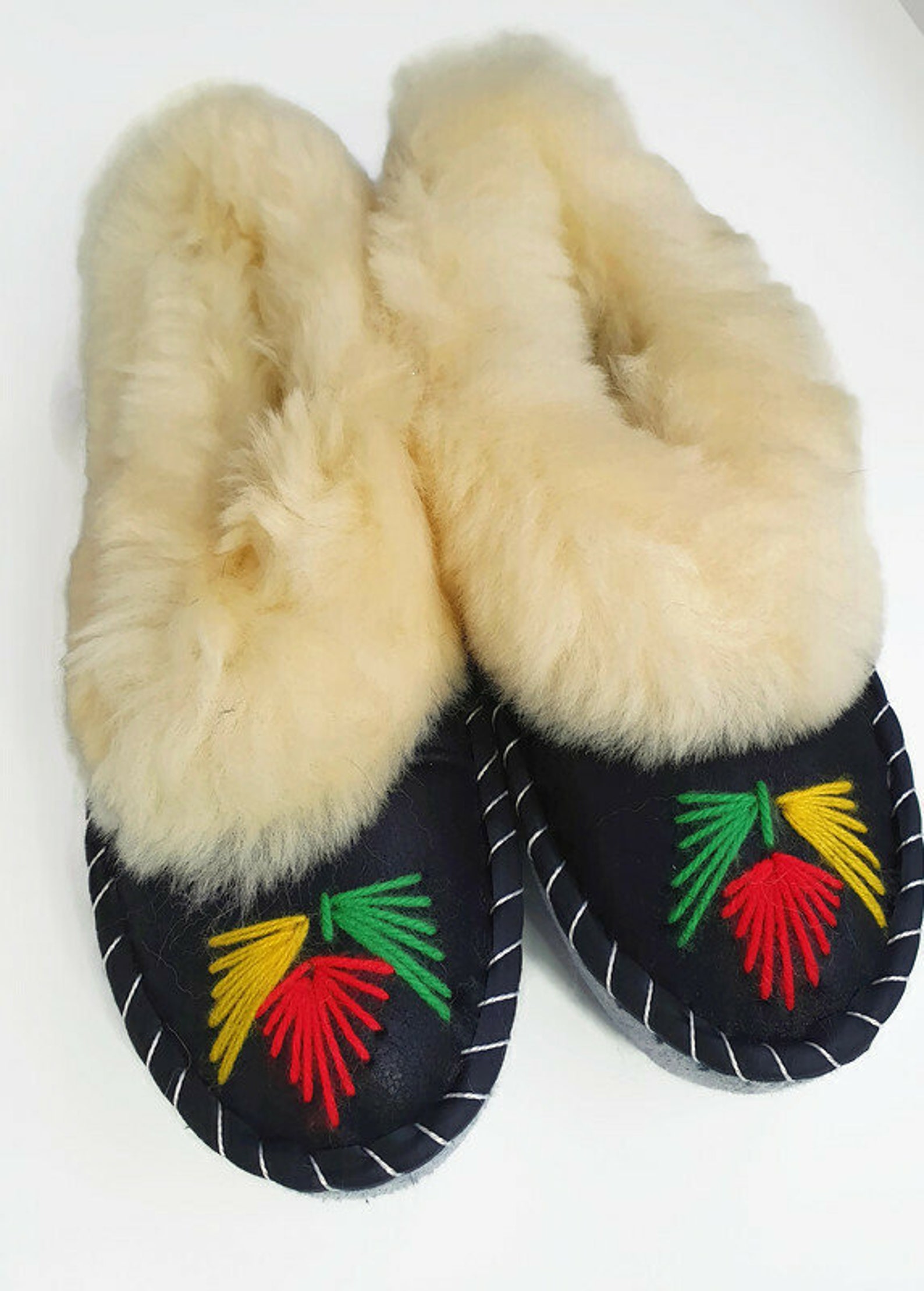 sheepskin fur slippers