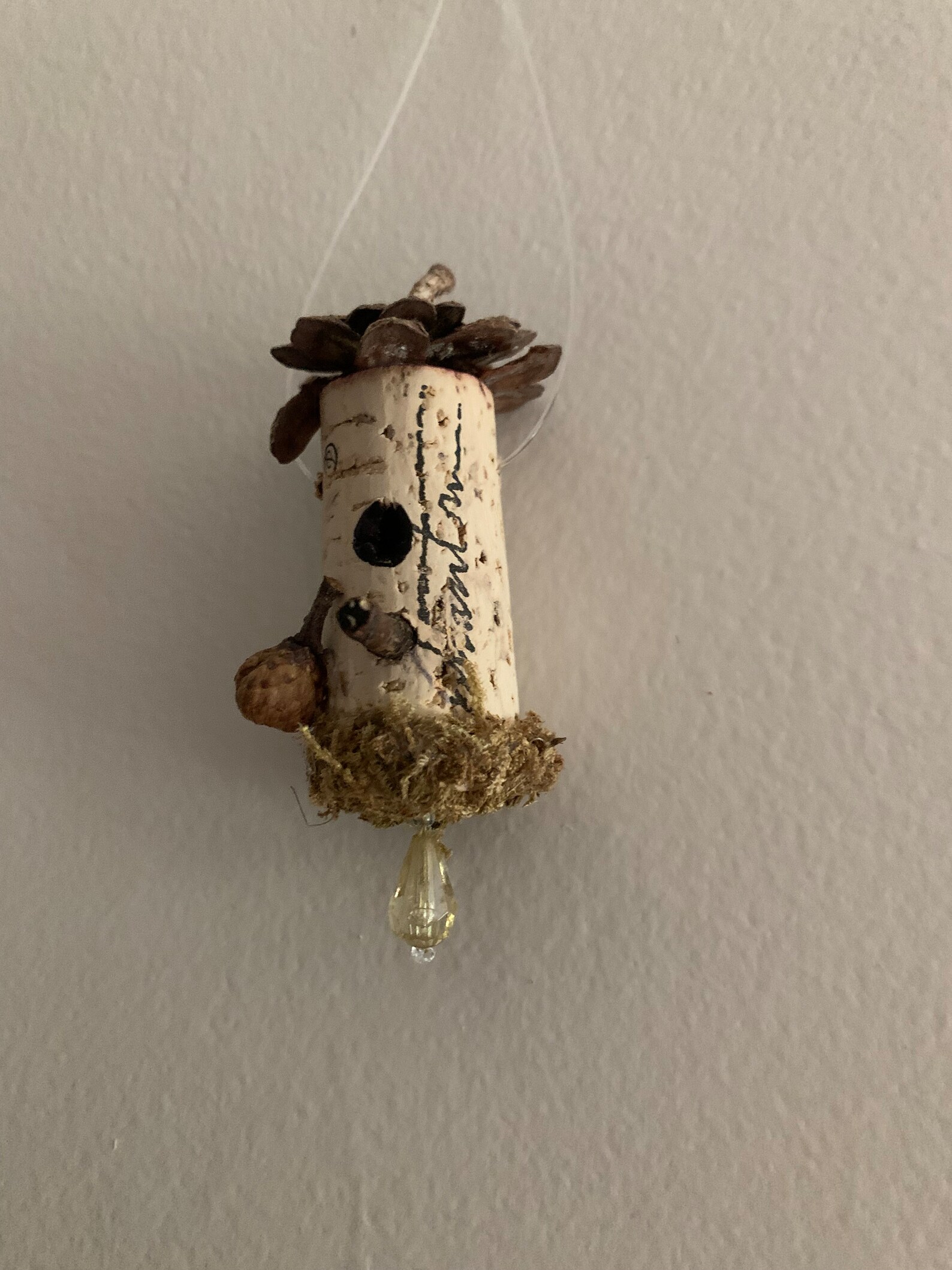 Wine Cork Pine Cone Handmade Birdhouse Christmas Ornaments Etsy