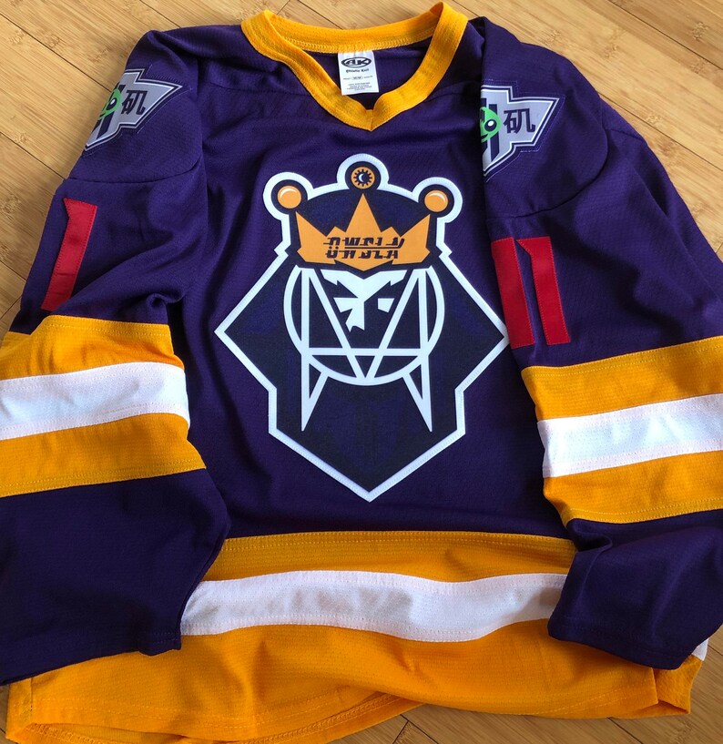 Hand-Stitched OwslaKing Skrillex LA Hockey Jersey.