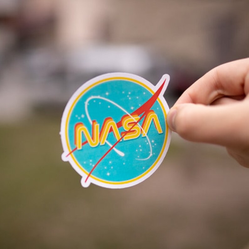 Nasa Sticker Space Sticker Nasa Waterproof Sticker Etsy
