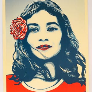 Rare SHEPARD FAIREY “We The People - Defend Dignity” Art Print Measuring 30” x 17” inches
