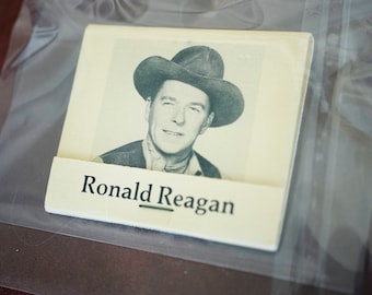 Vintage 1950s Ronald Reagan Matchbook: Unused Collectible