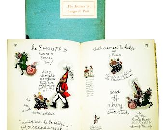 The Journey Of Bangwell Putt by MARIANNA Signed by Author 1945 Limited Pochoir Edition