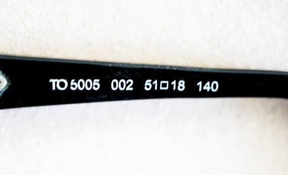 Rare Vintage Tods Black Matte Wire Rim Glasses TO… - image 4