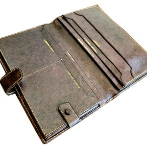 Cartera de viaje vintage de piel de cerdo GUCCI de los años 80 para pasaporte, moneda, equipaje, etc.