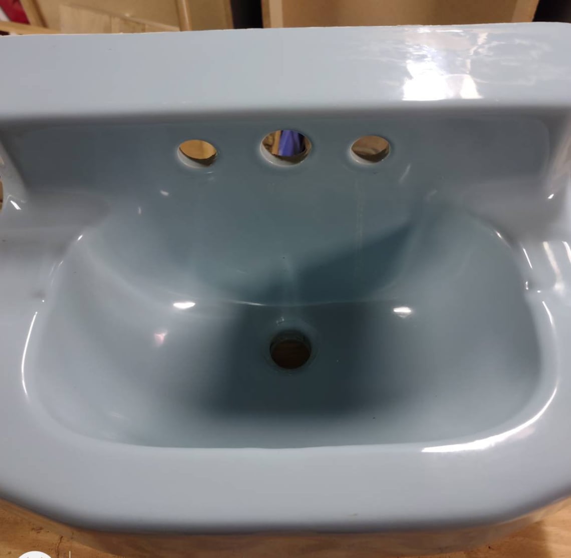 Vintage/Kohler Bathroom Sink/Baby Blue/Ceramic/ Porcelain/Very Etsy