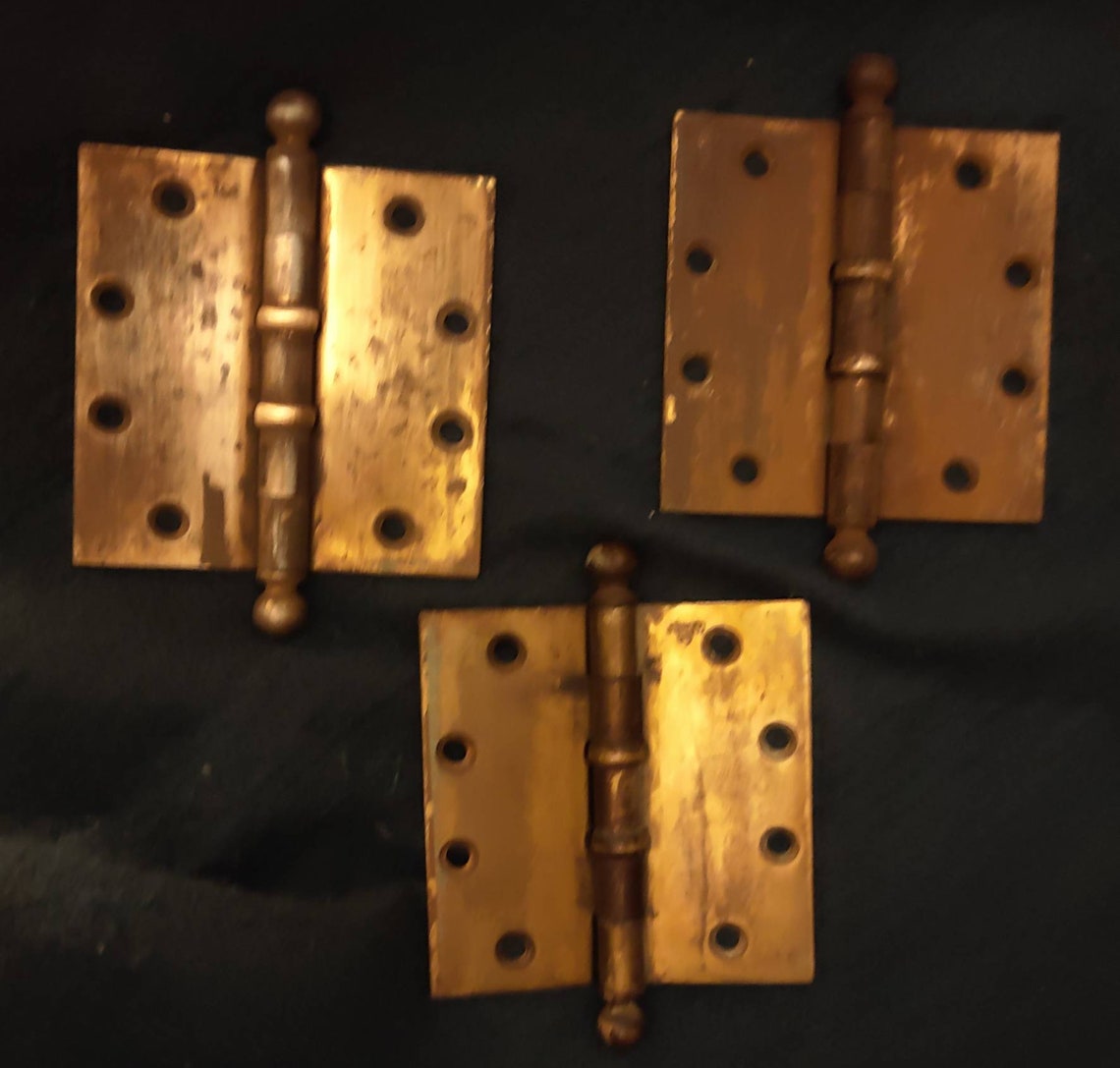 Vintage/brass/stanley Door Hinges/lot of 3/used Condition Etsy