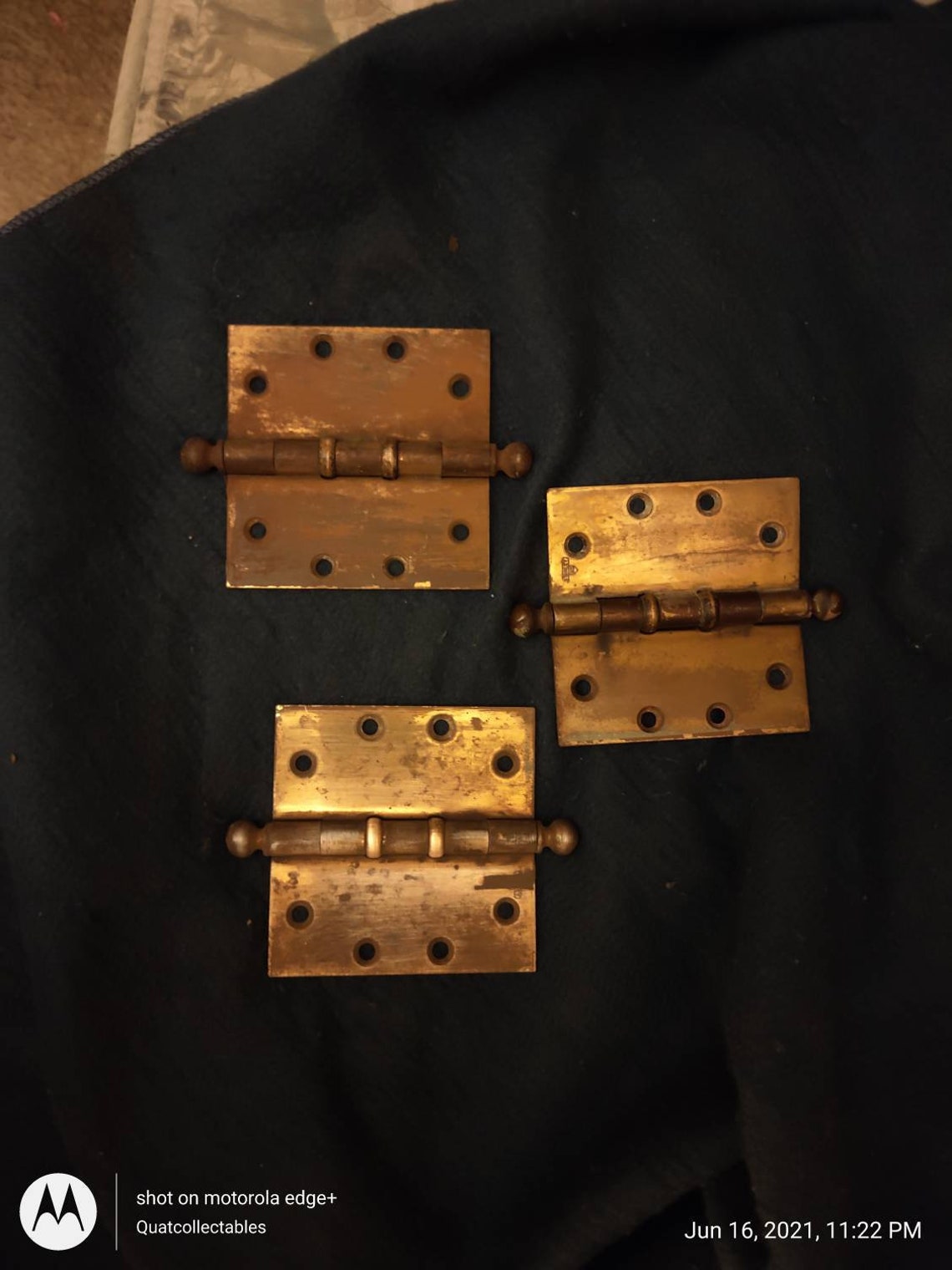 Vintage/brass/stanley Door Hinges/lot of 3/used Condition Etsy