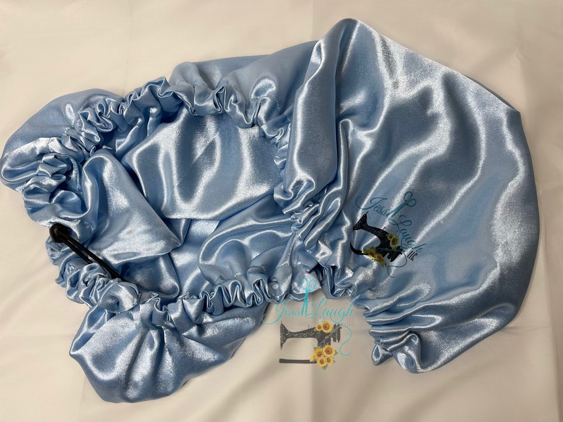 Reversible Satin Pillowcase Bonnet W Adjustable elastic | Etsy