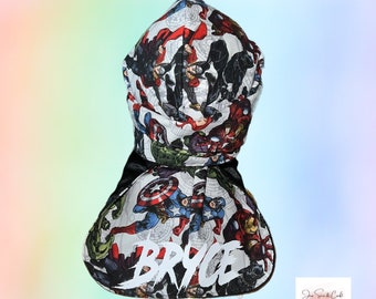 Personalized Boys Durag: Character Print Kids Du Rag
