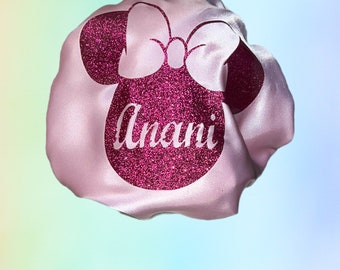 Personalized Kids Satin Bonnet: Protective Hair Cover