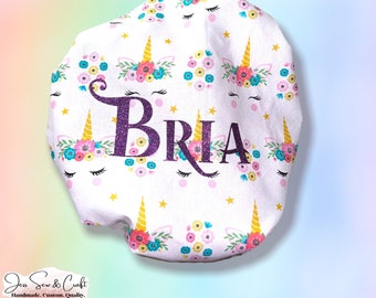 Personalized Kids Hair Bonnet: Soft Protective Night Cap