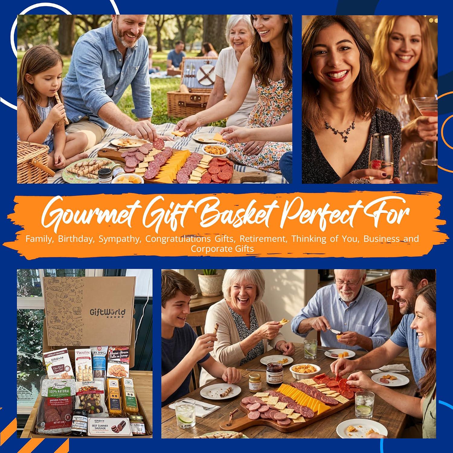 Meat and Cheese Gift Box – Deluxe Charcuterie Set for Him and Her ...