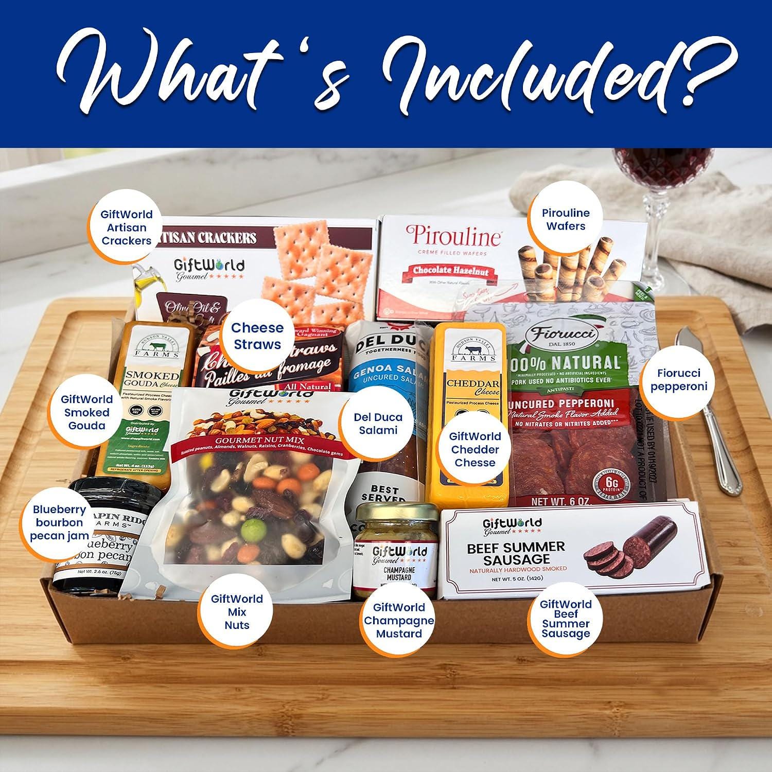 Meat and Cheese Gift Box – Deluxe Charcuterie Set for Him and Her ...