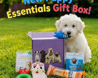New Puppy Gift Box, Puppy Essentials Starter Kit, New Dog Owner Gift, Puppy Welcome Basket, Dog Adoption Gift, Gotcha Day Puppy Gift