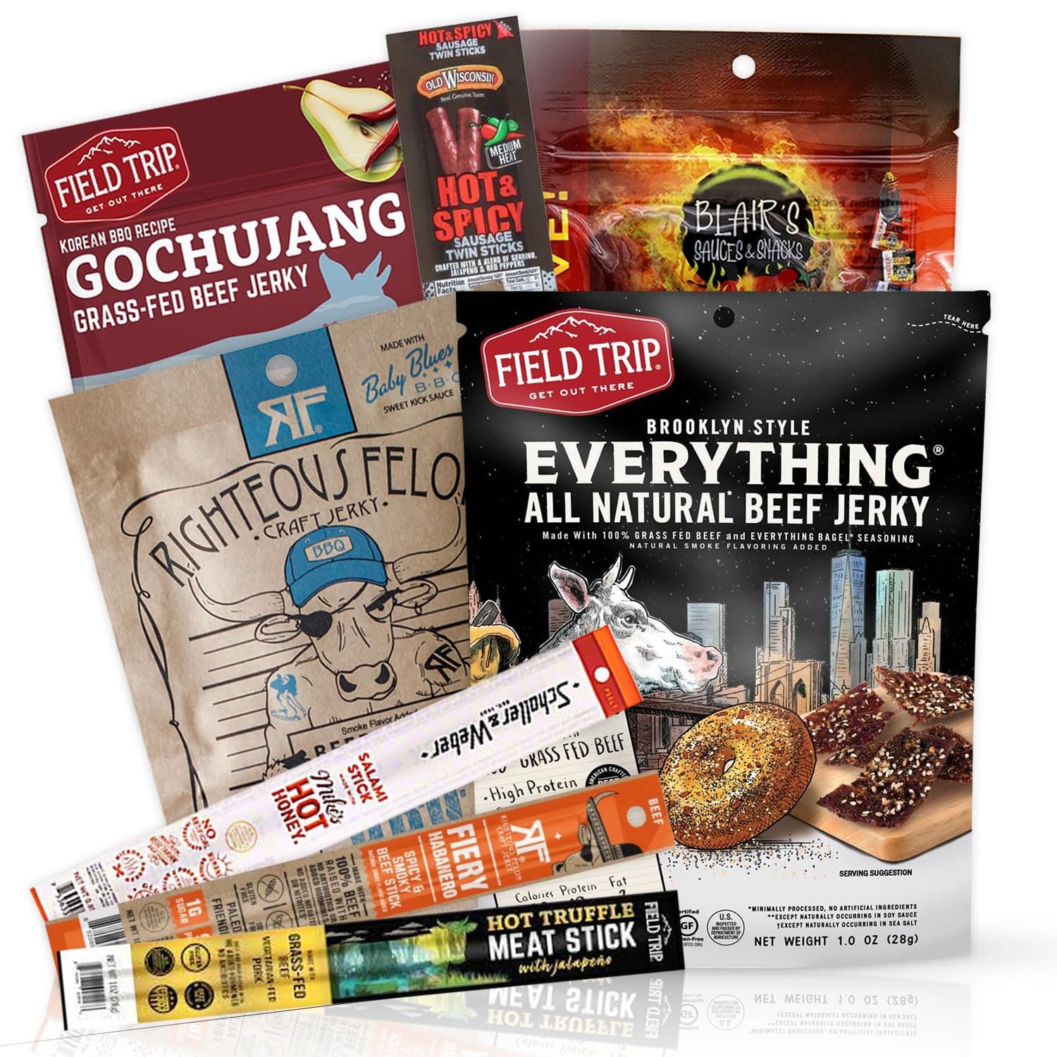  Beef Jerky Gift Baskets For Men & High Protein Fitness Snack  Box : Grocery & Gourmet Food