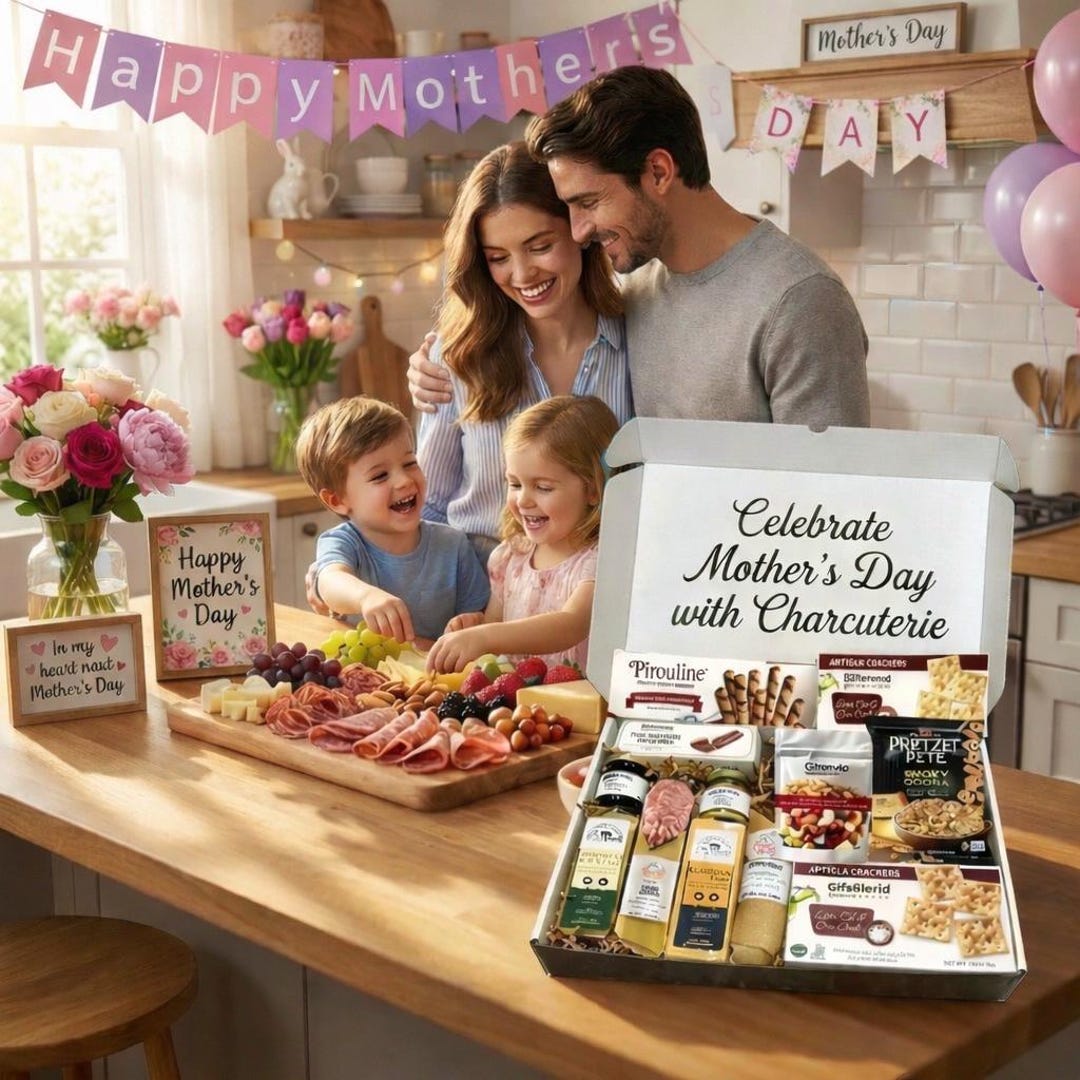 Meat and Cheese Gift Box – Deluxe Charcuterie Set for Him and Her ...