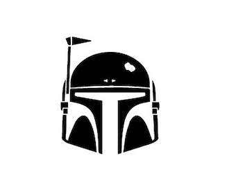 Boba Fett Helmet sticker decal