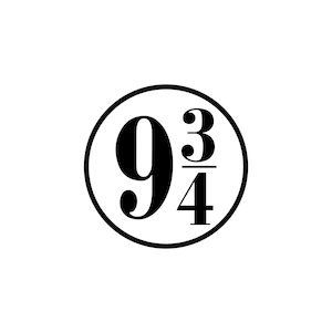 Platform 9 3/4 Sticker decal