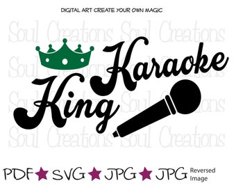 Singing /"KARAOKE/" w//Microphone /& Music Notes-Iron On Applique Patch//Music