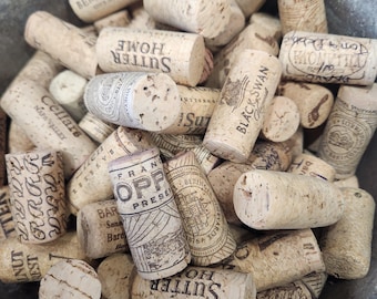 100 + Natural Wine Corks - Used Wine Corks - Wine Cork Crafts - Wine Cork Wreath Supply