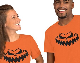 Halloween Face Unisex T-shirt, Halloween Shirt, Halloween TShirt, Halloween T-shirt
