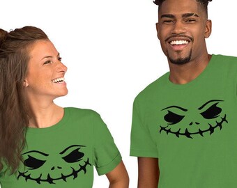 Halloween Face Unisex T-shirt, Halloween Shirt, Halloween TShirt, Halloween T-shirt
