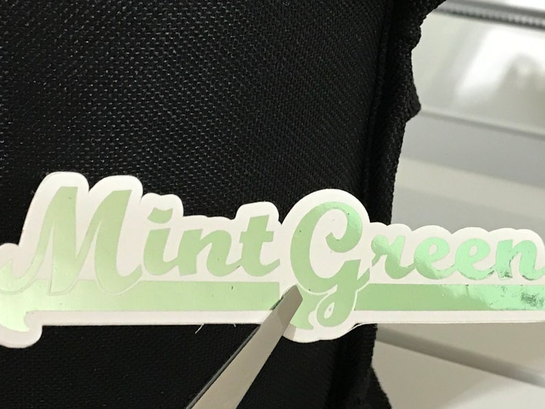 Foiled Mini Payday Stickers, Mini Payday Sticker, Payday Sticker, Payday Sticker Sheet, Payday Sticker Set, Payday Stickers, Mini Payday 04 - Mint Green