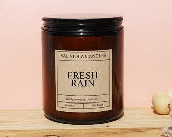 Fresh Rain Soy Wax Candle | Summer Scents | 100% Soy Wax Candles