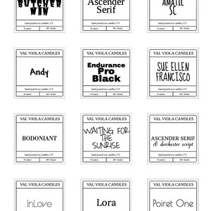 Custom Label Soy Wax Candle 8 Ounce