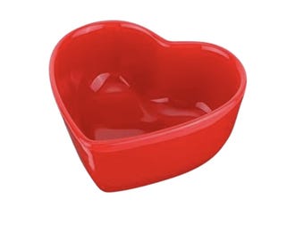 Heart Shaped Mini Ceramic Ramekin Pinch Bowl