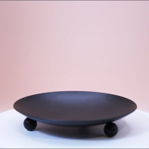 Portavelas de pilar / Velas pequeñas / Hierro negro / Vela de cera de soja / Bandeja redonda / Bandeja para velas / Velas Val Viola / Vela de primavera