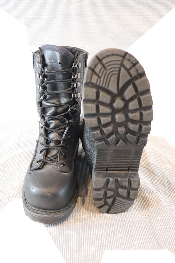 Canadian Forces black steel toe safety boots size… - image 2